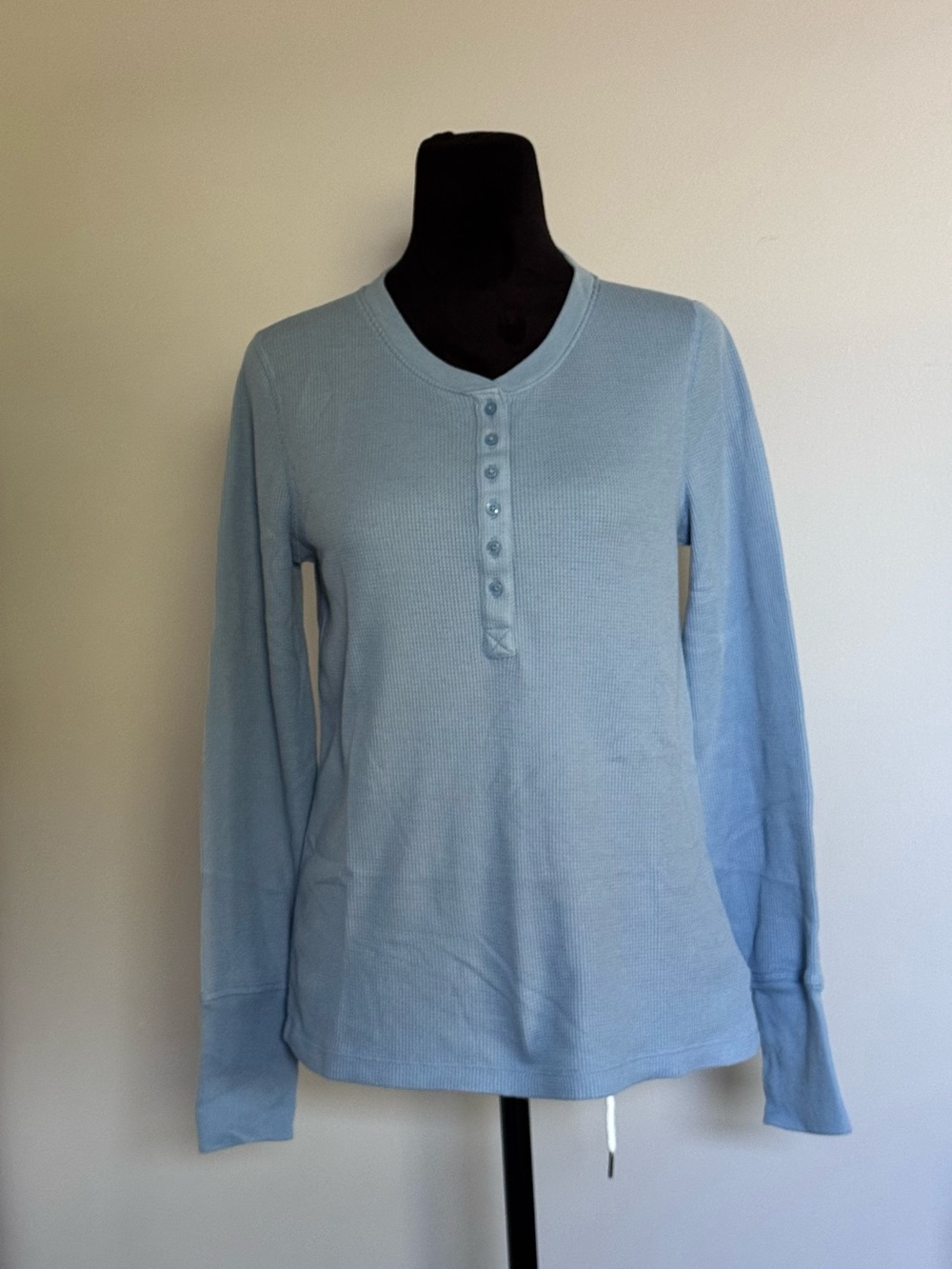 GAP Light Blue Long Sleeve Henley Top